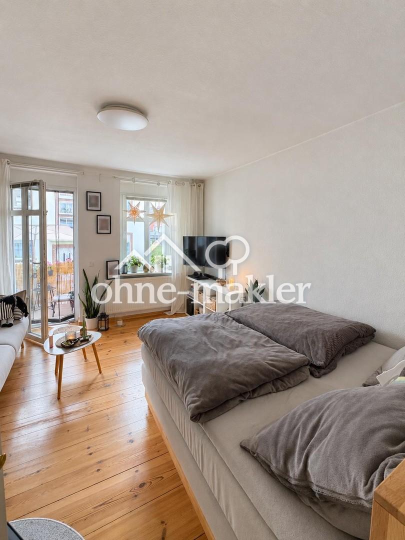 Hochparterrewohnung mit Balkon – 1,5 Zimmer in Fürstenwalde - Foto 1