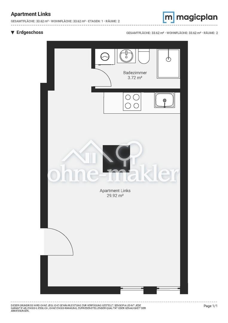 Neues 1-Zimmer-Apartment | Hochwertiges Bad & inkl. Küche | Ab 01.01.27 | Zentral in Bad Cannstatt - Photo 4