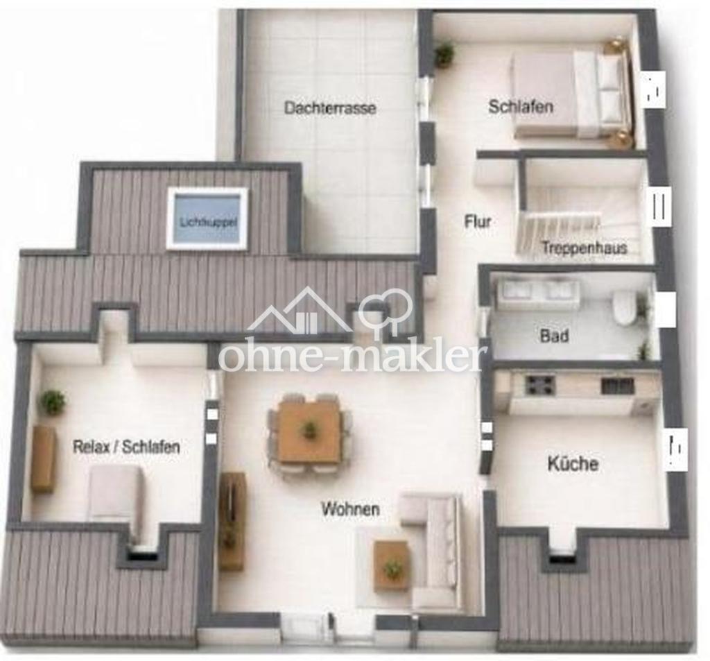 Wohnen mit Flair: 80m² 2,5 Zi. Dachterrase Usingen - Photo 5
