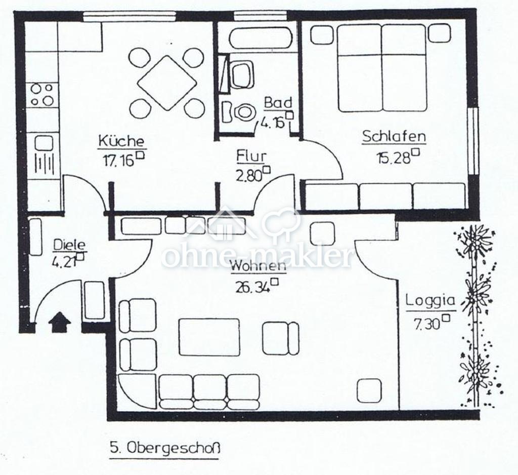 2-Zimmer-Wohnung in Wi-Delkenheim - Photo 1