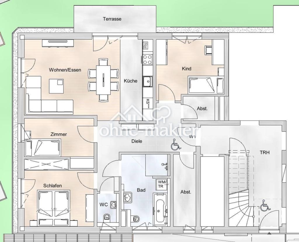 Geräumige 4-Zimmer-Wohnung mit Terrasse W1 - Photo 2