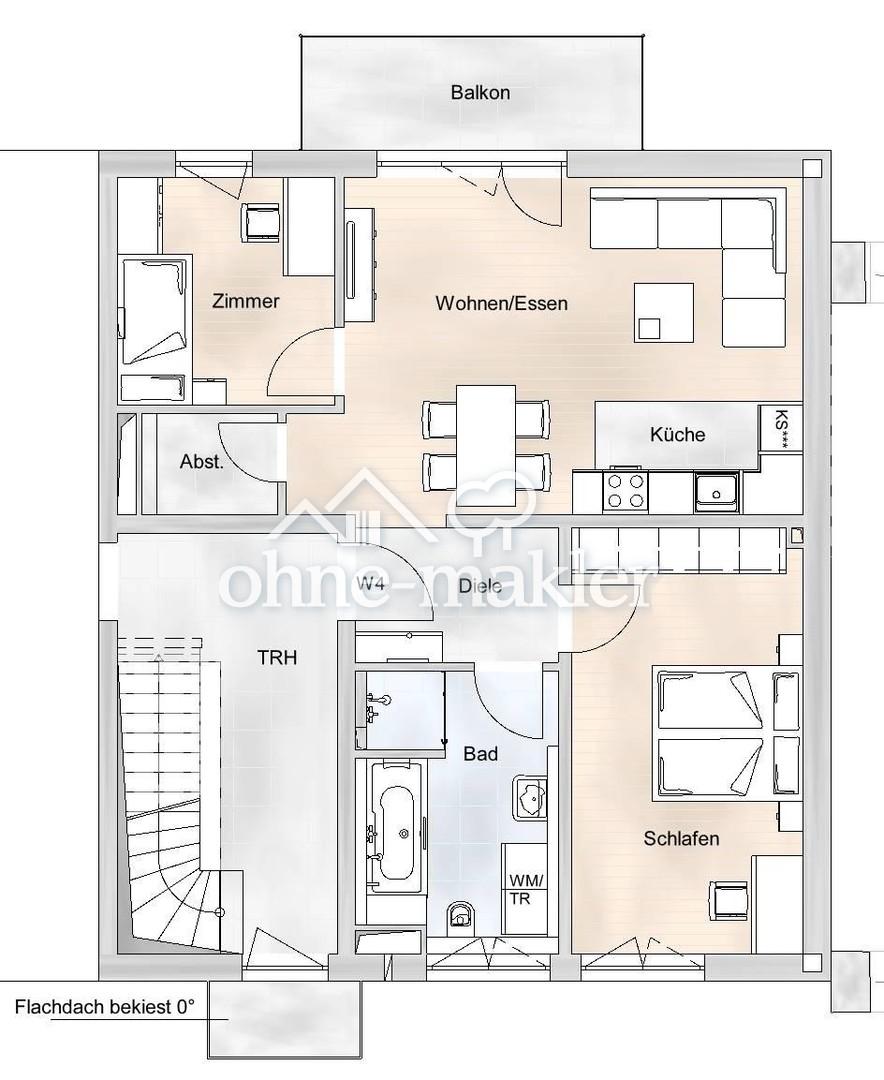 Helle 3-Zimmer-Wohnung mit Balkon W4 - Photo 2