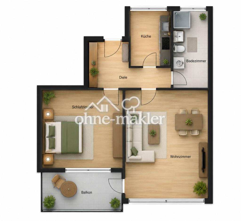 Kernsanierte Wohnung mit Balkon und Aufzug in Paderborn -auch WG-geeignet- - Foto 2
