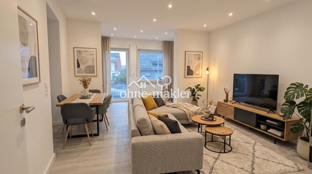 Frisch saniert im Erdgeschoss: 3-Zimmer-Wohnung inkl. Einbauküche und Gartennutzung - Foto 1