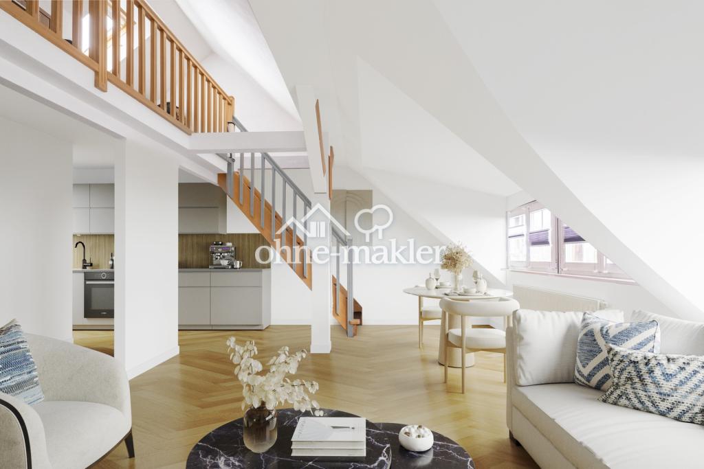 Große DG-Wohnung mit Balkon in Toplage von Hennigsdorf - Photo 1