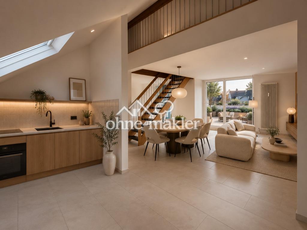 Großzügige Maisonettewohnung mit großer Dachterrasse und Tiefgaragenstellplatz in Gottmandingen - Photo 2