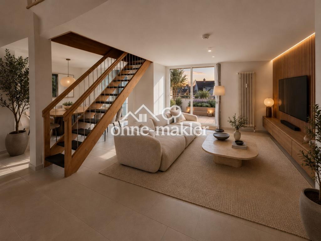 Großzügige Maisonettewohnung mit großer Dachterrasse und Tiefgaragenstellplatz in Gottmandingen - Photo 1