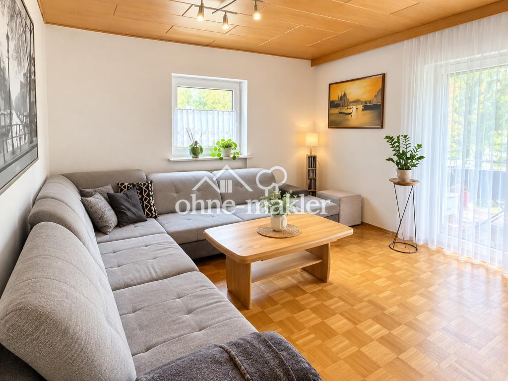 Schöne 78,5 m² Wohnung mit überdachter Terrasse und Garten in Edling - Foto 2