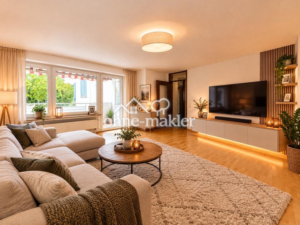 Attraktive 3-Zimmer-Erdgeschosswohnung mit Balkon in Renningen – inkl. EBK & Tiefgarage - Photo 2