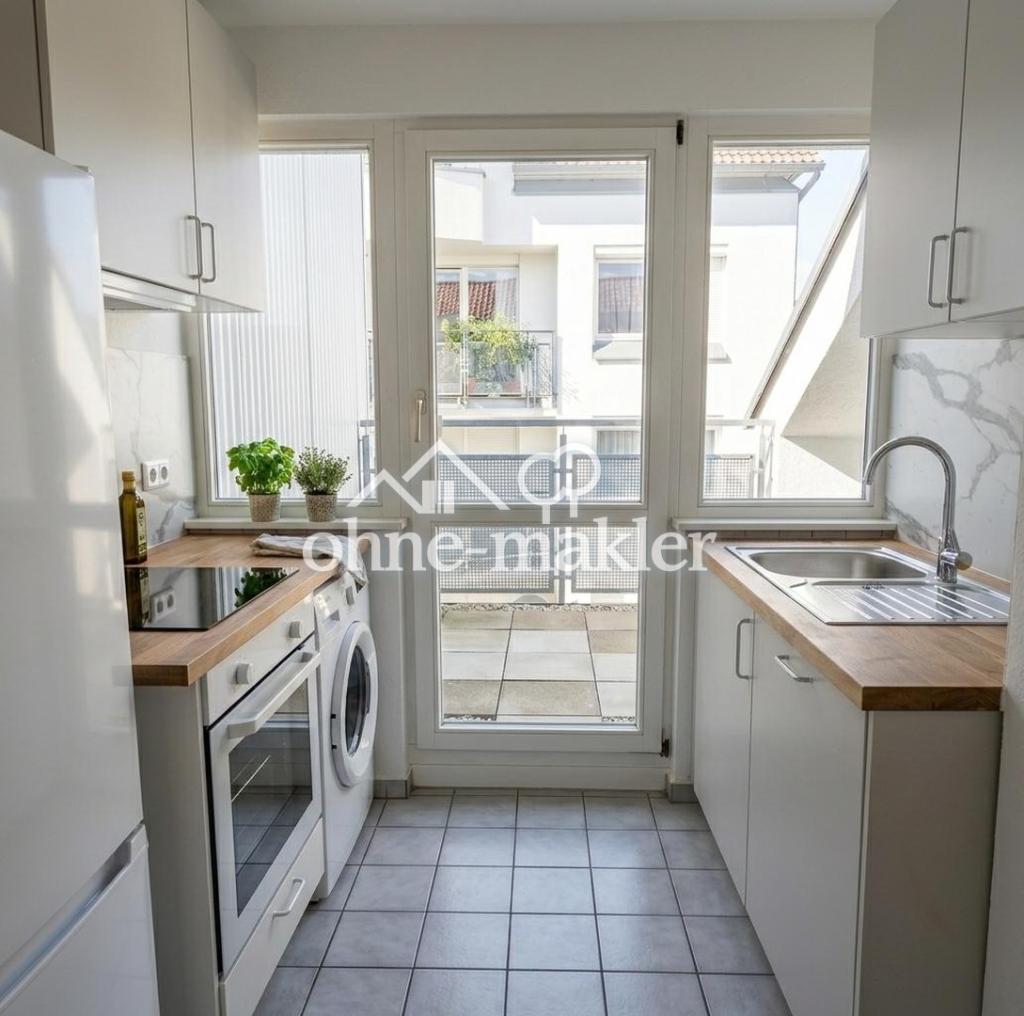 Helle 2-Zimmer-Dachgeschosswohnung mit Balkon, Einbauküche & TG-Stellplatz - Foto 1