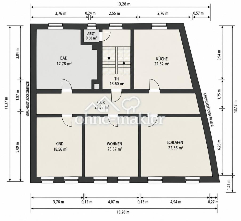 3 Raum Wohnung Altbau im Medizinerviertel 2. OG (Balkon, Bad mit Fenster, gr. Küche) - Foto 3
