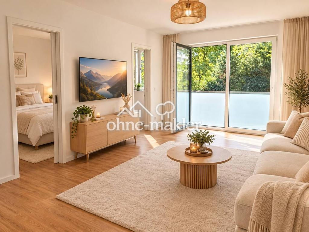 1,5 Zimmer Wohnung, EBK, Balkon, TG Stellplatz - Photo 2
