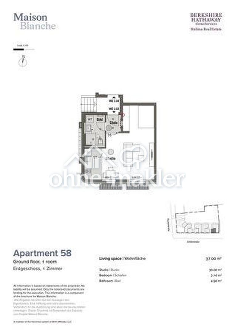 Modernes 1-Zimmer-Apartment | 37 m² | Hochwertige Ausstattung | Berlin-Charlottenburg WE3.03 - Foto 5