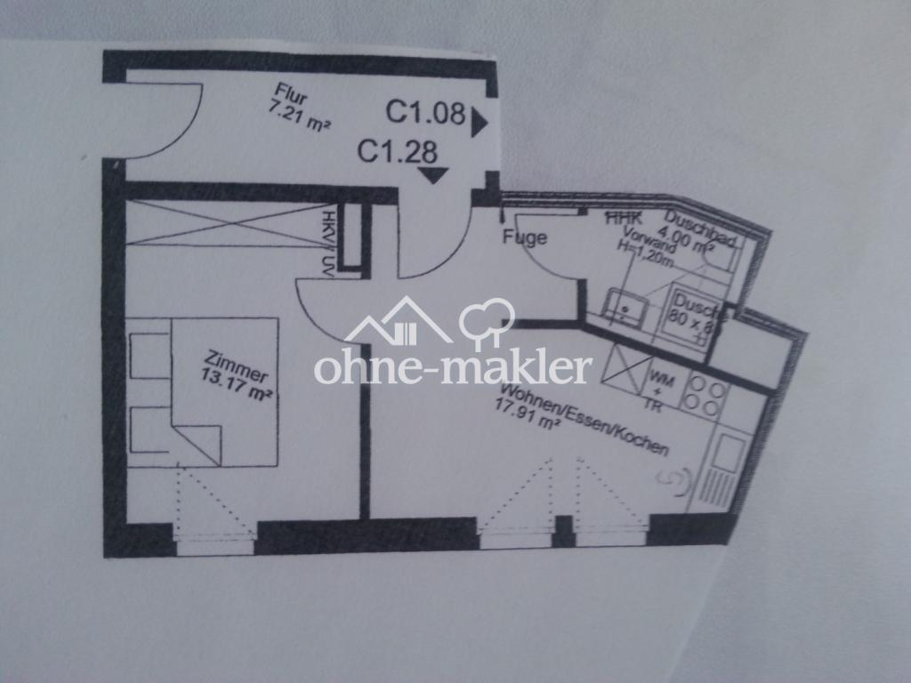 Gemütliche, teilmöblierte 2-Zimmerwohnung mit Küche und Duschbad - Foto 5