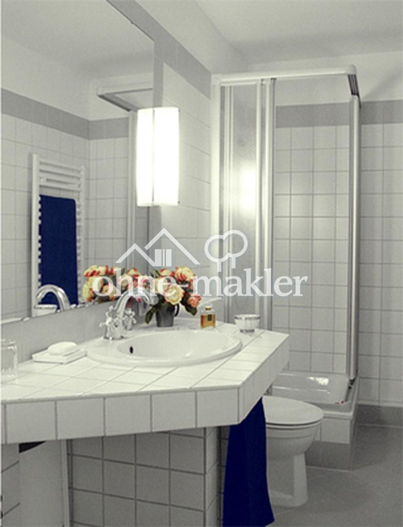 gefliestes Duschbad