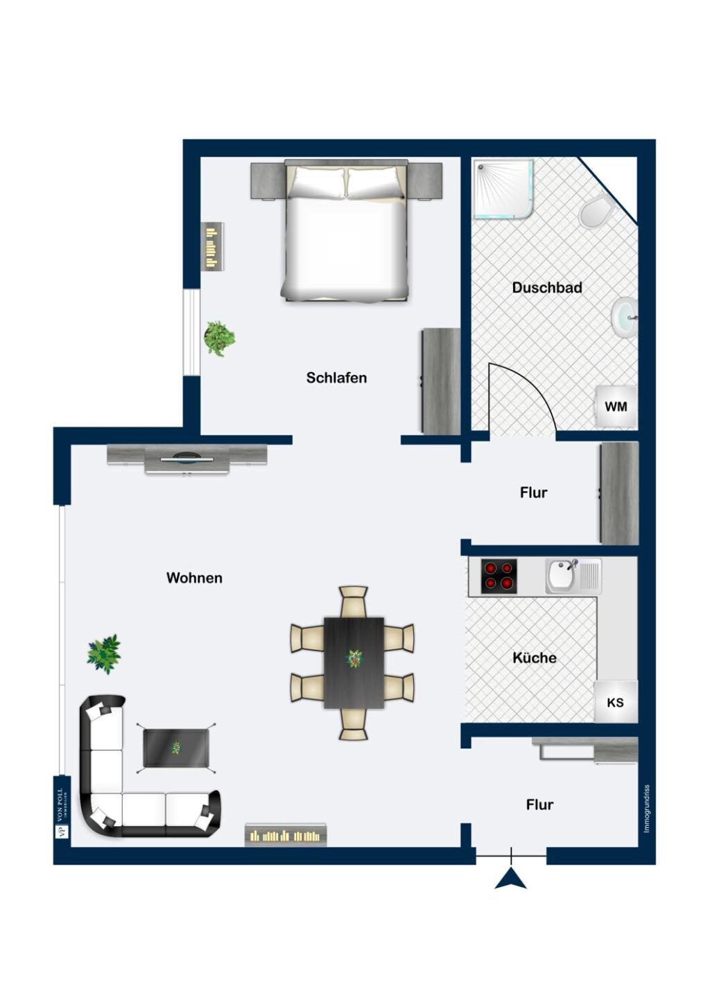 Wohnung Nr. 6, 1. OG links