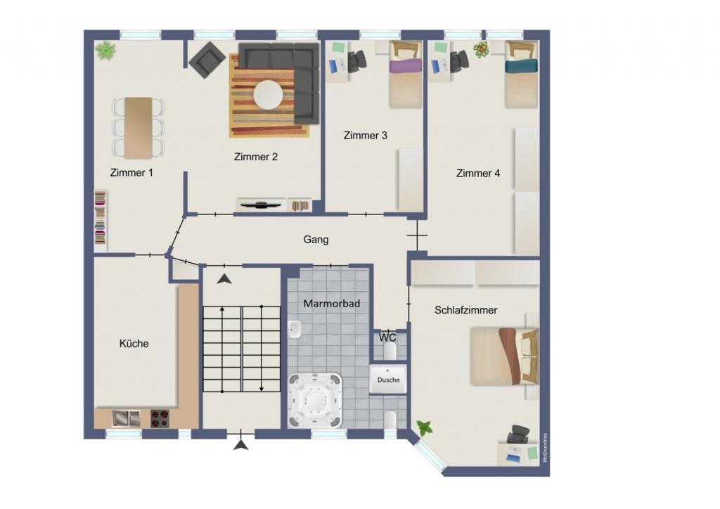 Vorderhaus 1. OG