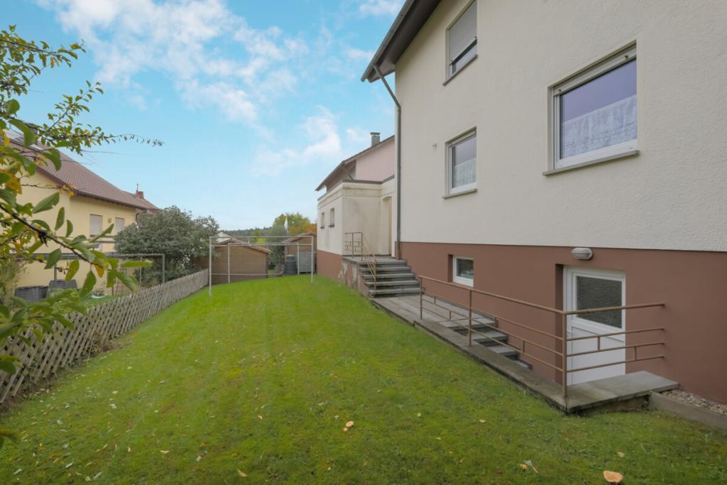 Rückansicht und Garten