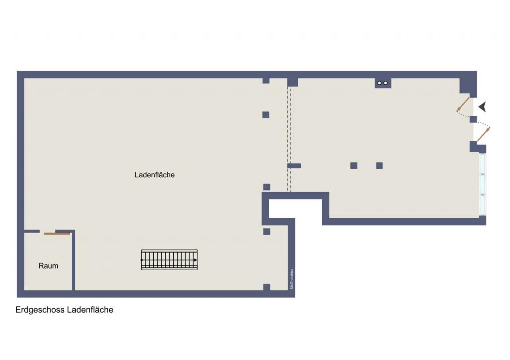 Grundriss EG visualisiert