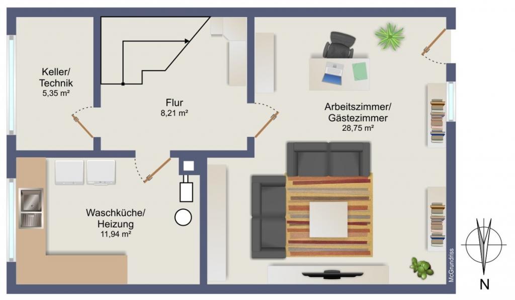 Grundriss Untergeschoss