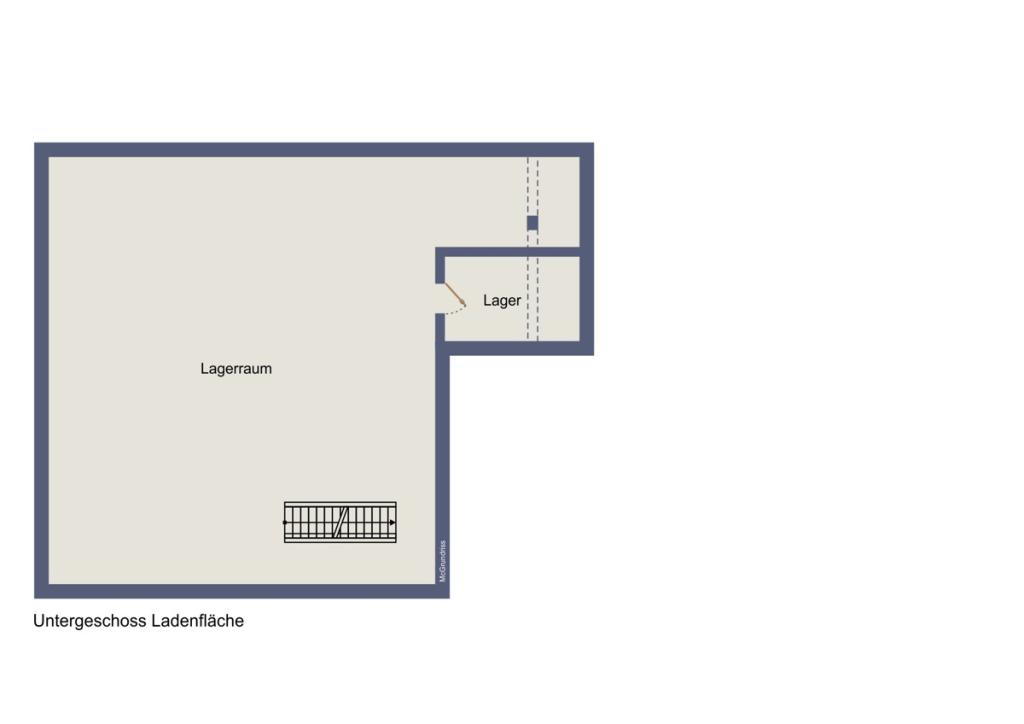 Grundriss UG visualisiert