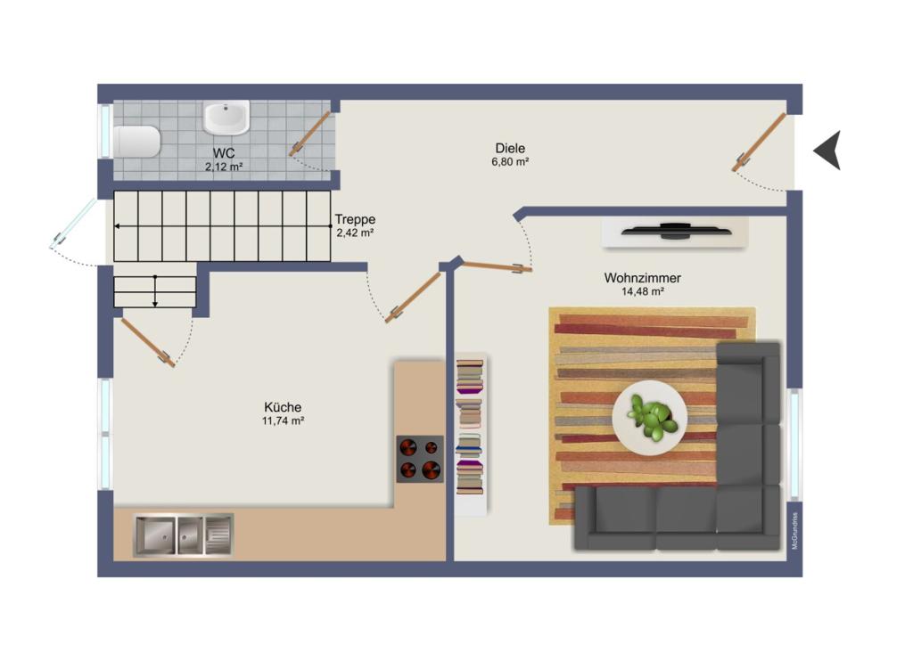 Grundriss Erdgeschoss