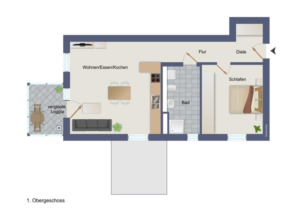 LebENZwert - die besondere Wohnanlage! Moderne und barrierefreie 2-Zi.-Wohnung mit Loggia - Photo 2