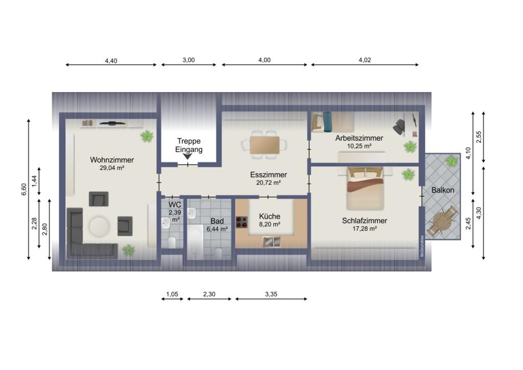 Gemütliche Dachgeschosswohnung mit Balkon – 3 Zimmer zum Wohlfühlen - Photo 1