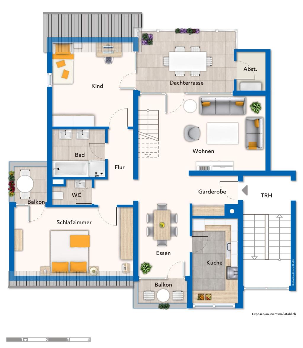 Grundriss 1. Etage