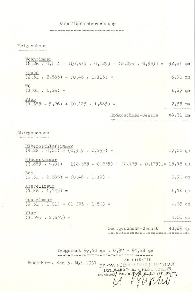 Wohnflächenberechnung