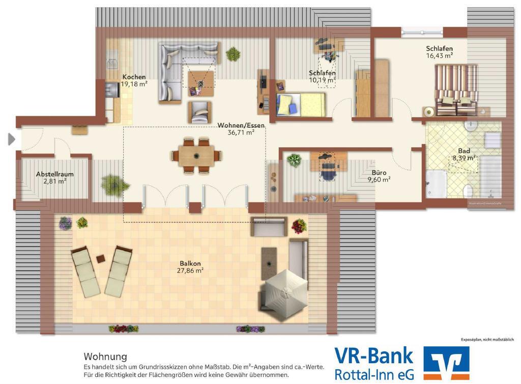 Grundriss Wohnung