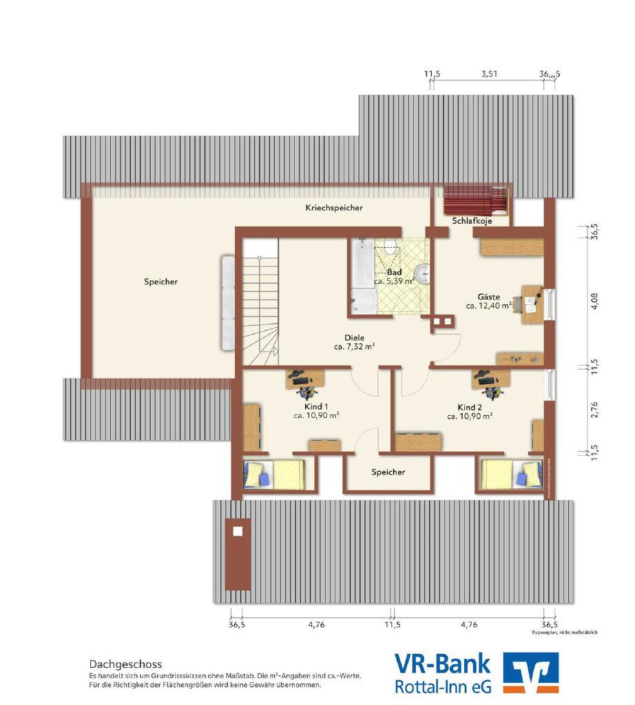 Grundriss Dachgeschoss