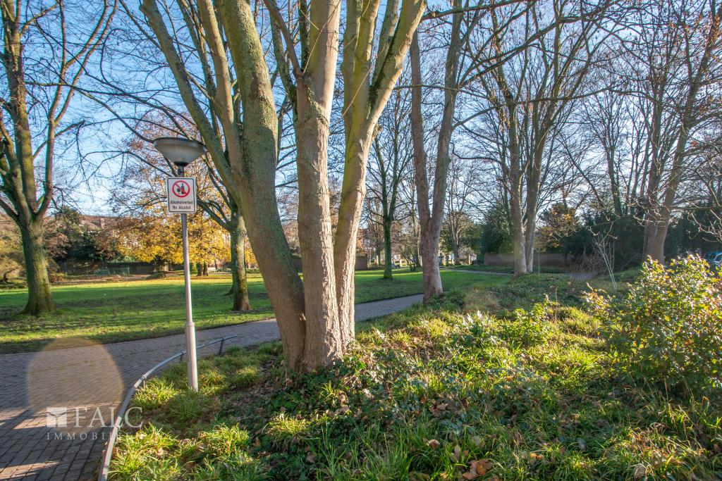 Park direkt am Haus