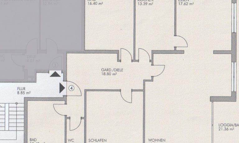 Grundriss-Wohnung