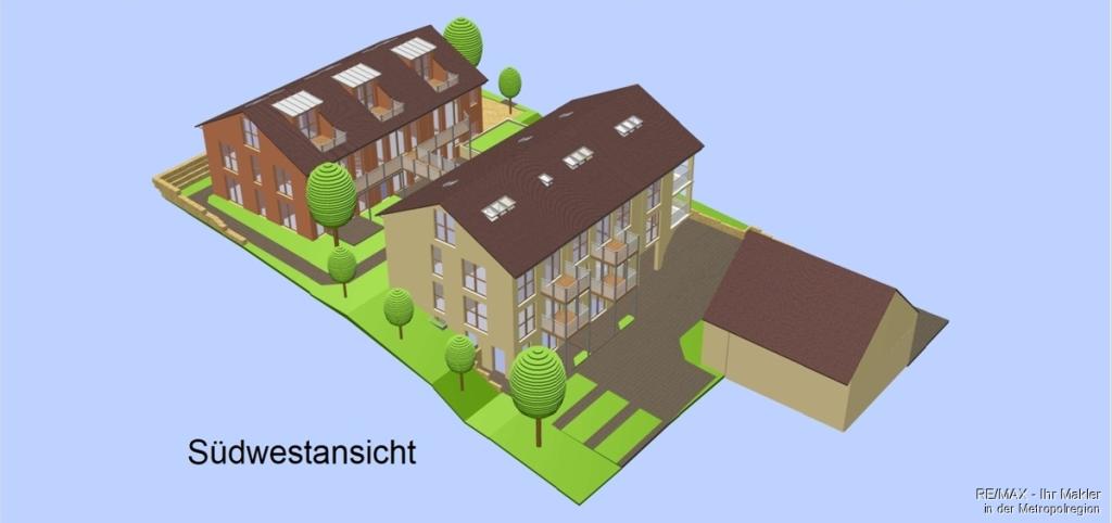 Visualisierung Südwestansicht 