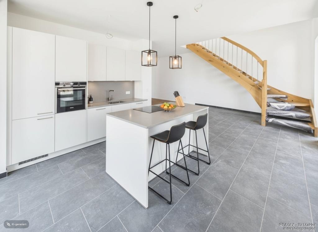 Neubau-Maisonettewohnung mit Süd-Dachterrasse und Einbauküche - Foto 4
