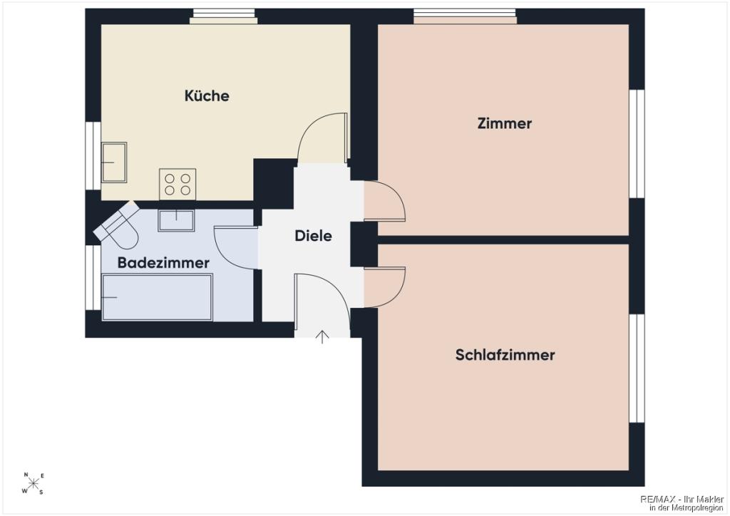 Besichtigung am Mittwoch, den 14.10.2026 um 17:00 Uhr, Helle 2-Zimmer-Wohnung mit Einbauküche und KFZ-Stellplatz - Foto 5