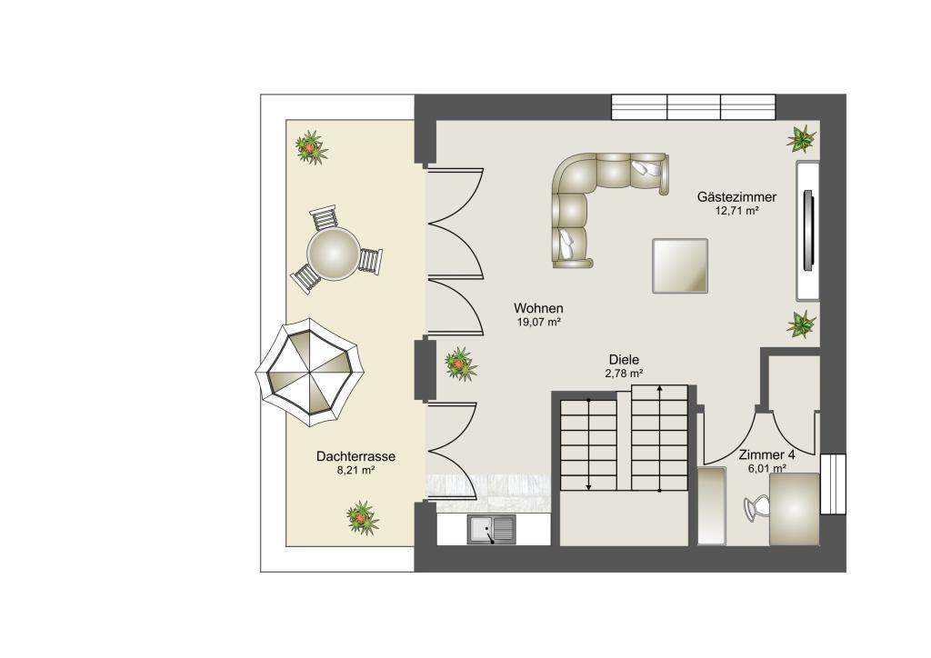 Grundriss DG - Option 2