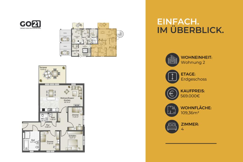 Wohnung 2 für 459.000,00 € 