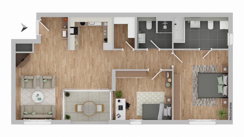 Zentrale Lage von Eichstätt - komfortable 3-Zimmer-OG-Wohnung - Photo 2