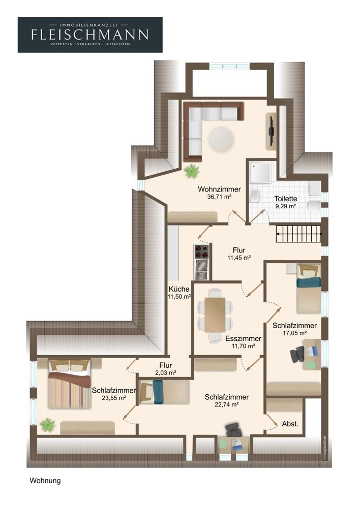 großzügige Wohnung, zentral und trotzdem ruhig - Photo 2