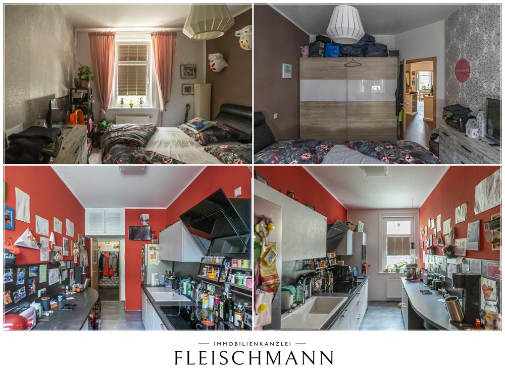 Küche + Schlafzimmer