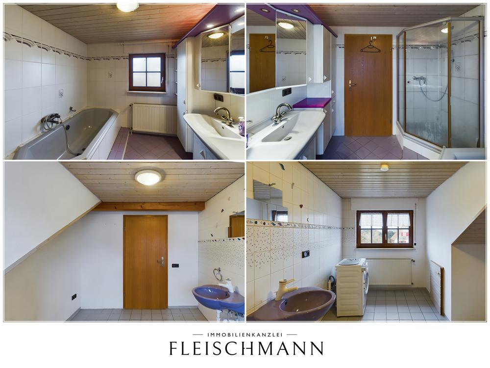 Badezimmer im Dachgeschoss