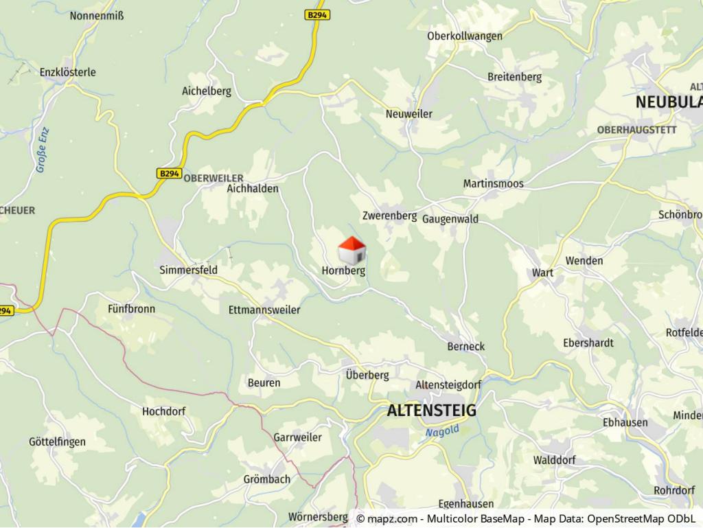Geolyzer Kartenausschnitt