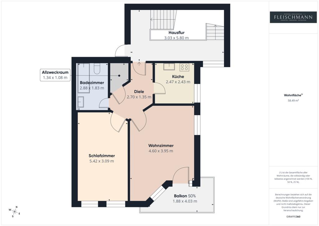 Einziehen, wohlfühlen, durchstarten – Ihre neue 2-Zimmer-Wohnung mit Balkon in Suhl! - Foto 1