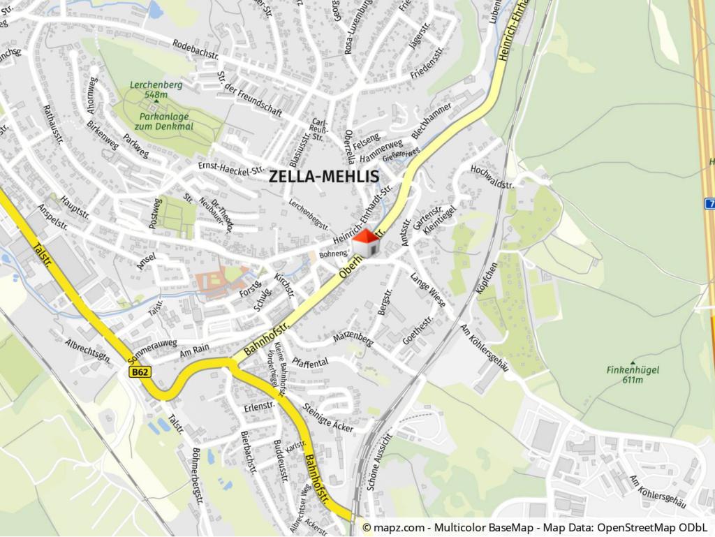 Lage der Immobilie im Ort