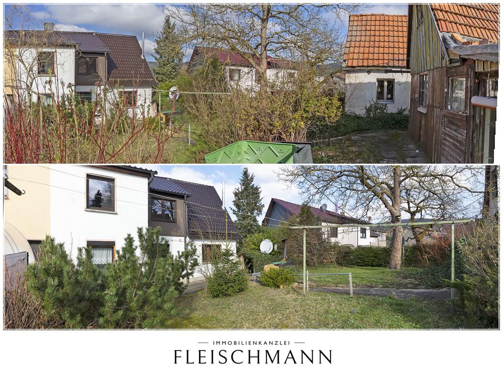 Hausrückansicht+Garten