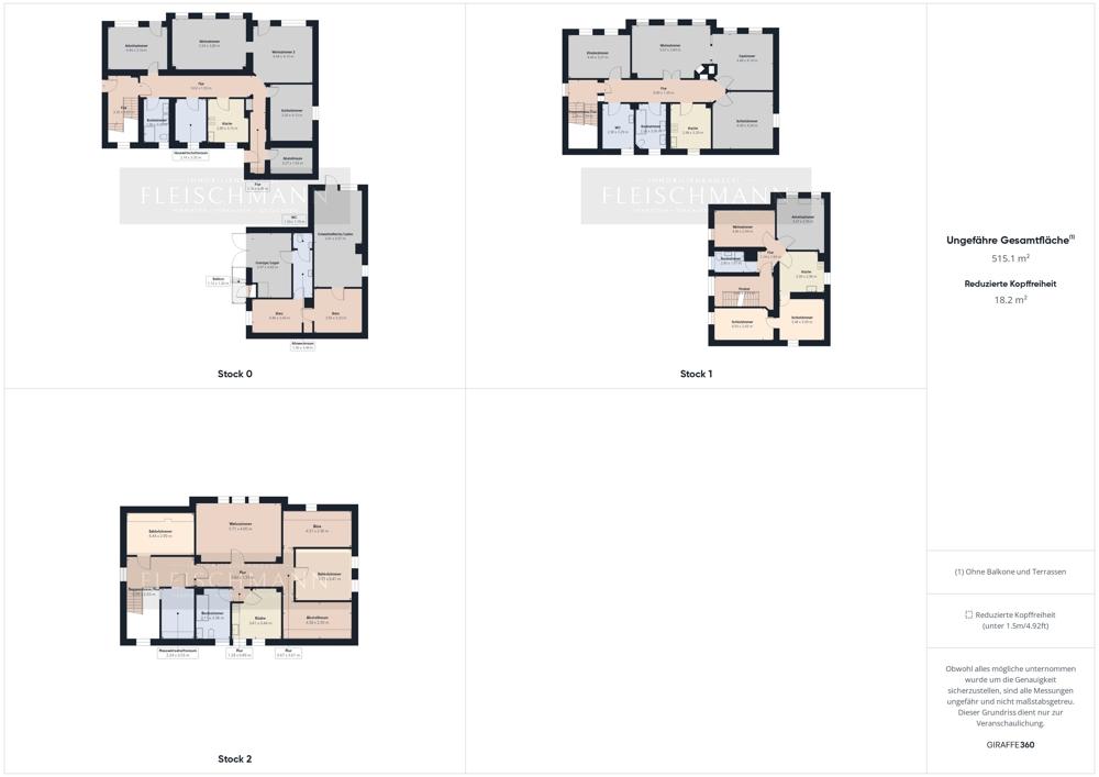 komplette Grundrisse
