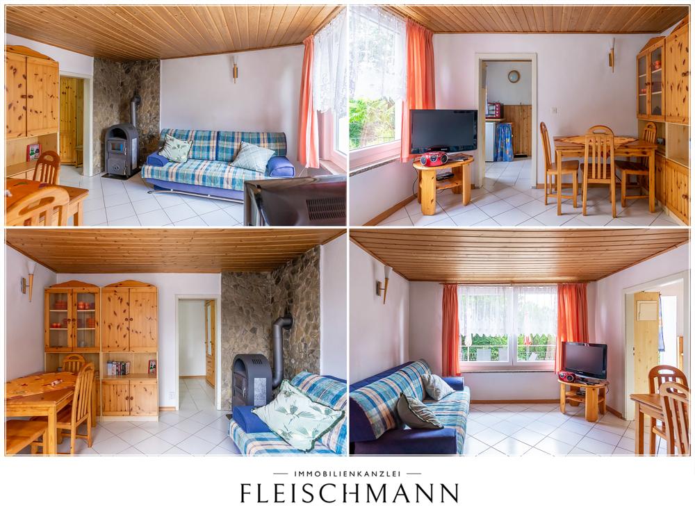 Wohnzimmer mit Kamin