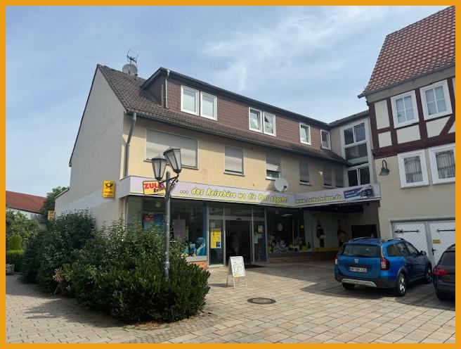 Blick auf den Anbau